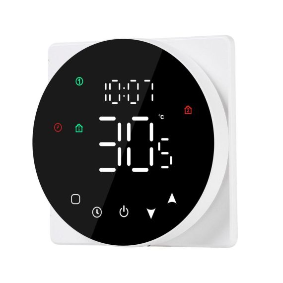 Temperature Control |  LCD Display Smart Temperature Controller 5A Touch Screen Water/Gas Boiler Device Thermostat Weekly Programmable Home Electric Appliances Black/ White