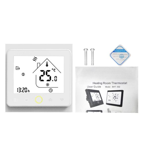 Temperature Control |  MOES Smart Thermostat Intellight Temperature Controller 5A water Floor Heating for Home No Wi-Fi — Black Home Electric Appliances Black/ White