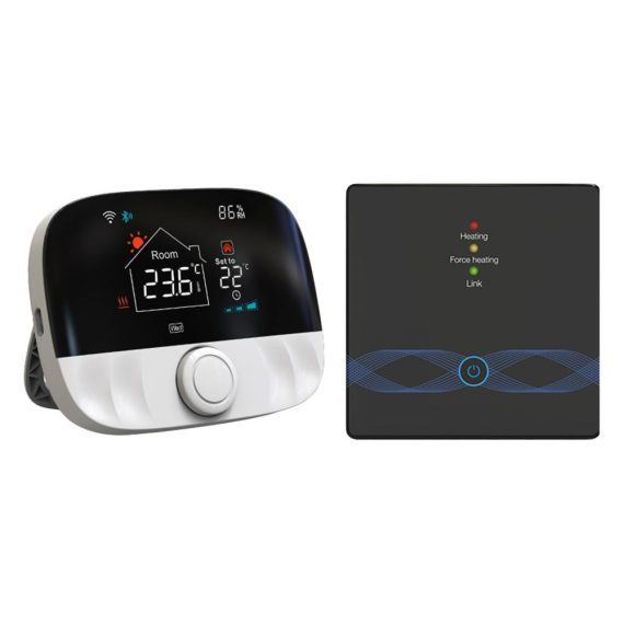 Temperature Control |  WIFI Smart Boiler Thermostat with Application & Voice Control Colorful LCD Display Intelligent Thermostat Digital Programmable Room Thermostat Home Electric Appliances Temperature Control