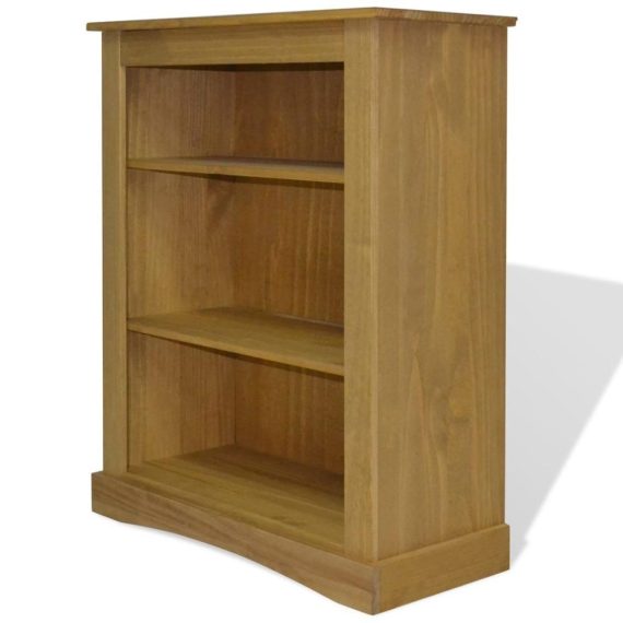 Work Space Furniture |  3-Tier Bookcase Mexican Pine Corona Range 81x29x100 cm Home Furniture Work Space Furniture