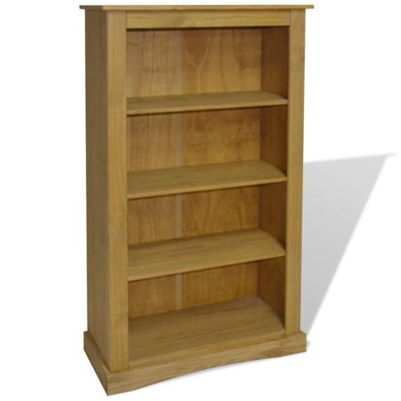 Work Space Furniture |  4-Tier Bookcase Mexican Pine Corona Range 81x29x150 cm Home Furniture Work Space Furniture