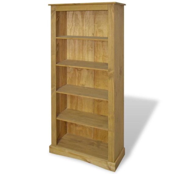 Work Space Furniture |  5-Tier Bookcase Mexican Pine Corona Range 81x29x170 cm Home Furniture Work Space Furniture