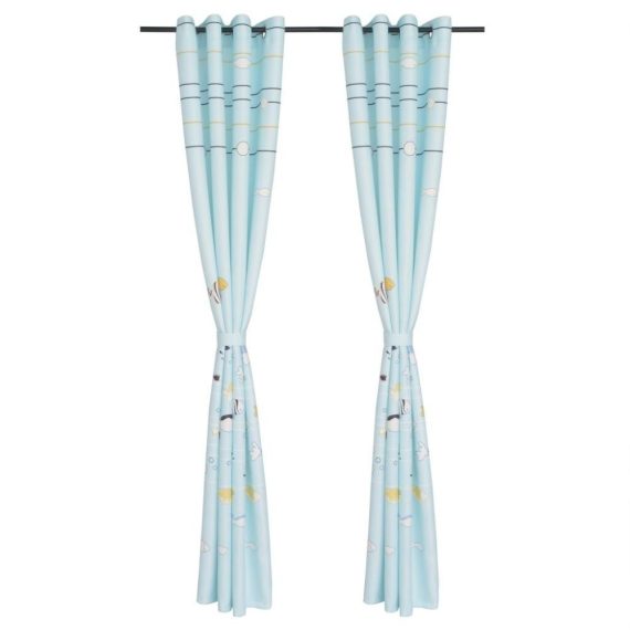 Electric Cleaning Equipment |  Blackout Curtain for Kids Printed 2 pcs. 140×240 cm Blue Electric Cleaning Equipment Blue