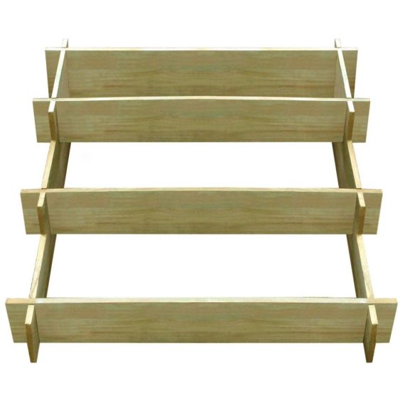 Living Room Furniture |  Wooden planter impregnated with 3 levels 90 x 90 x 35 cm Home Furniture Living Room Furniture